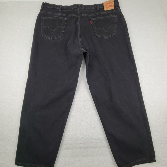 Vintage Levis 560 Comfort Fit Jeans Mens 48 x 32 Measures 47 x 30.5 Black 2002 - Picture 12 of 14